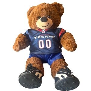 Houston Texans NFL Football Teddy Bear Build A Bear Workshop Plush Toy Kids
